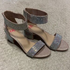 Gianni Bini Sparkling Silver Heels